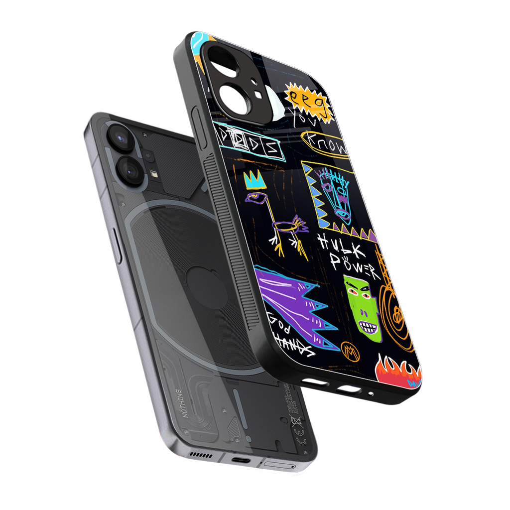 whimsy back phone cover | glass case for nothing phone 1
