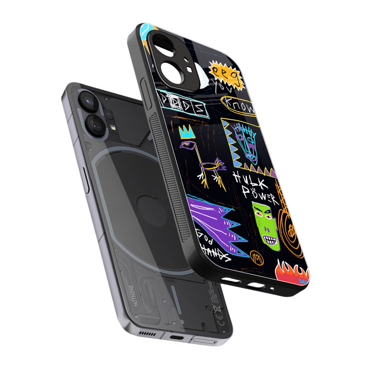 whimsy back phone cover | glass case for nothing phone 1