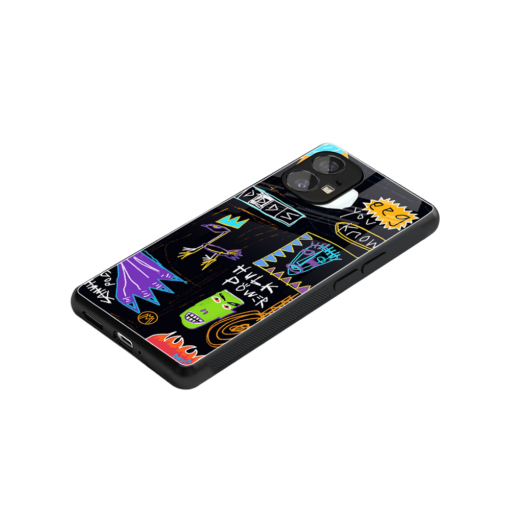 whimsy back phone cover | glass case for nothing phone 1