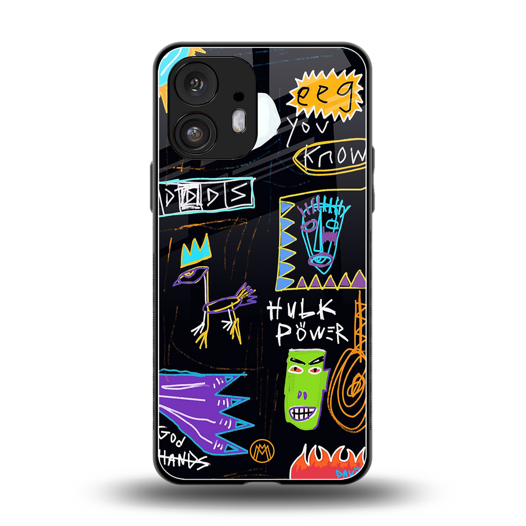 whimsy back phone cover | glass case for nothing phone 2