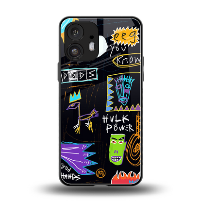 whimsy back phone cover | glass case for nothing phone 2