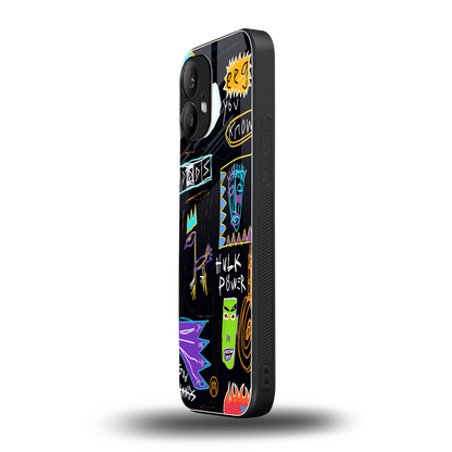 whimsy back phone cover | glass case for nothing phone 2