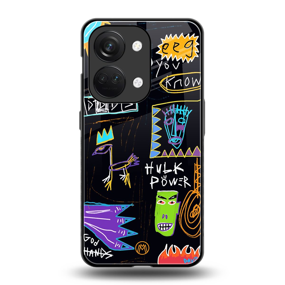 whimsy back phone cover | glass case for oneplus nord 3