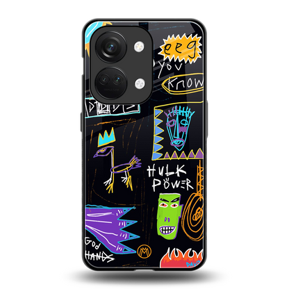 whimsy back phone cover | glass case for oneplus nord 3