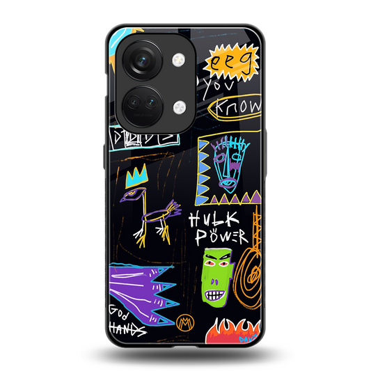 whimsy back phone cover | glass case for oneplus nord 3