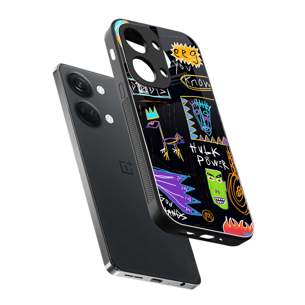 whimsy back phone cover | glass case for oneplus nord 3