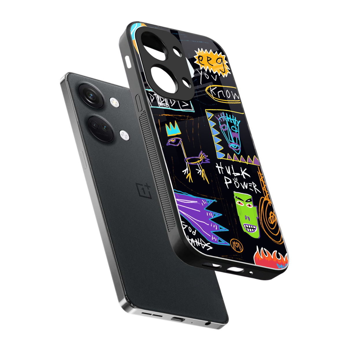 whimsy back phone cover | glass case for oneplus nord 3