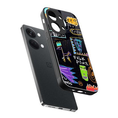 whimsy back phone cover | glass case for oneplus nord 3