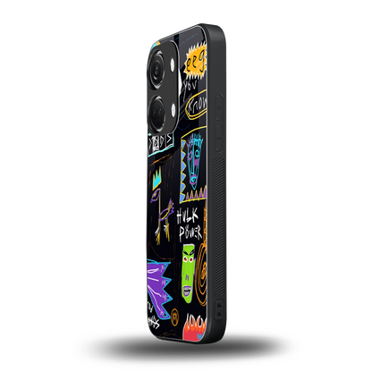 whimsy back phone cover | glass case for oneplus nord 3