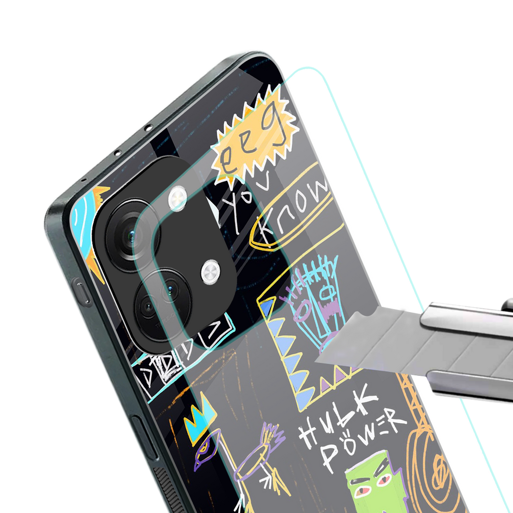 whimsy back phone cover | glass case for oneplus nord 3