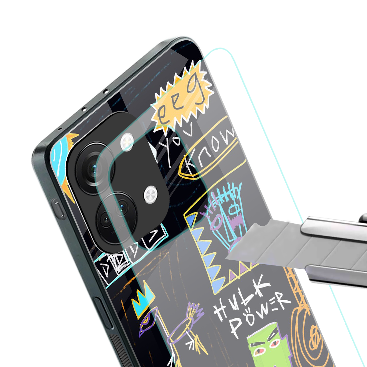 whimsy back phone cover | glass case for oneplus nord 3