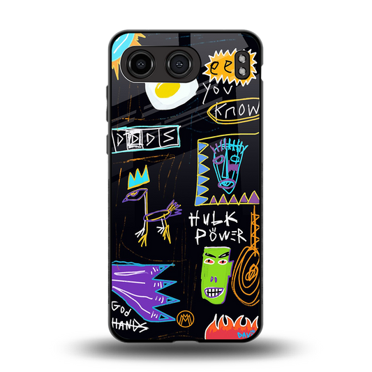 whimsy back phone cover | glass case for oneplus nord 4