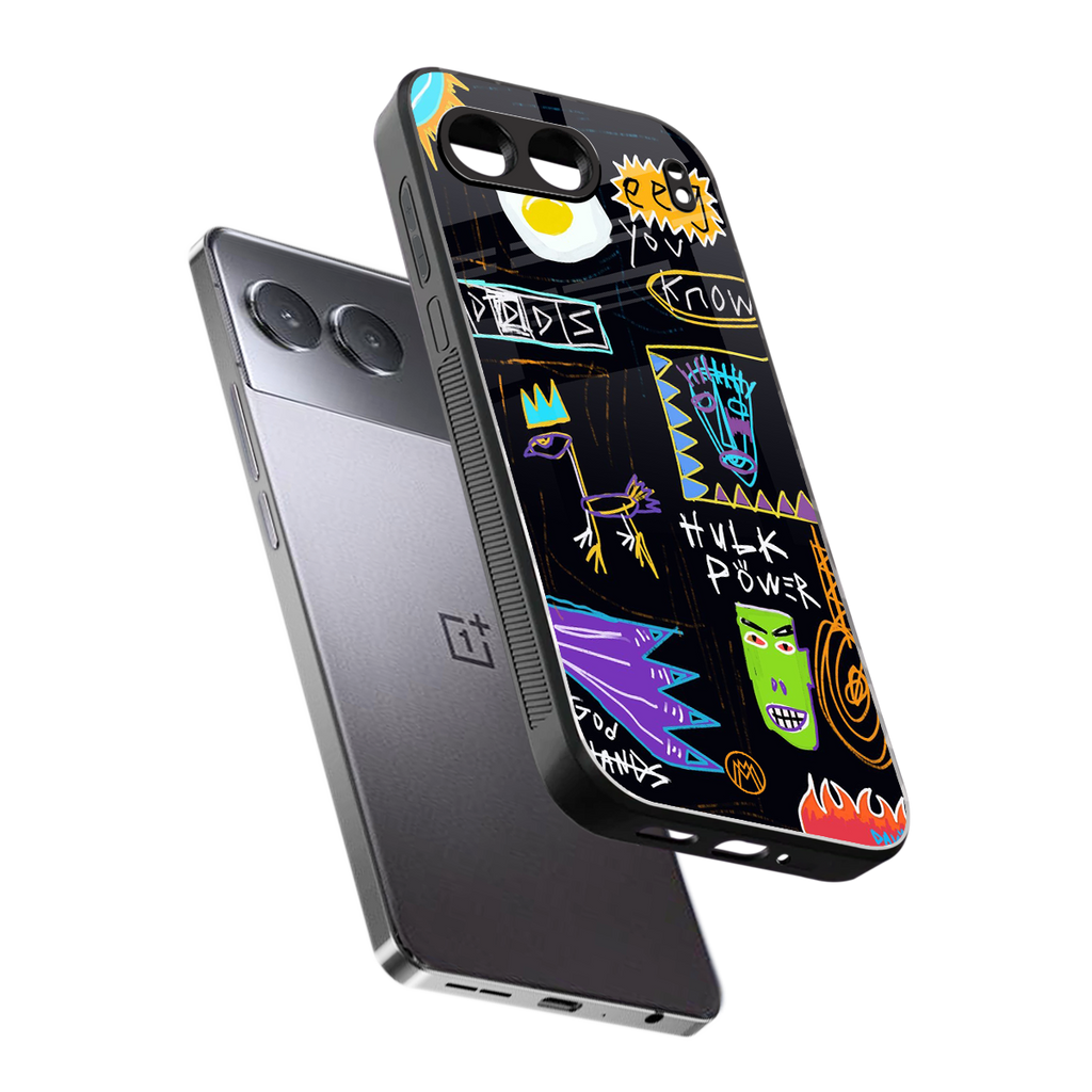 whimsy back phone cover | glass case for oneplus nord 4