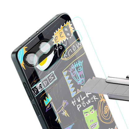 whimsy back phone cover | glass case for oneplus nord 4