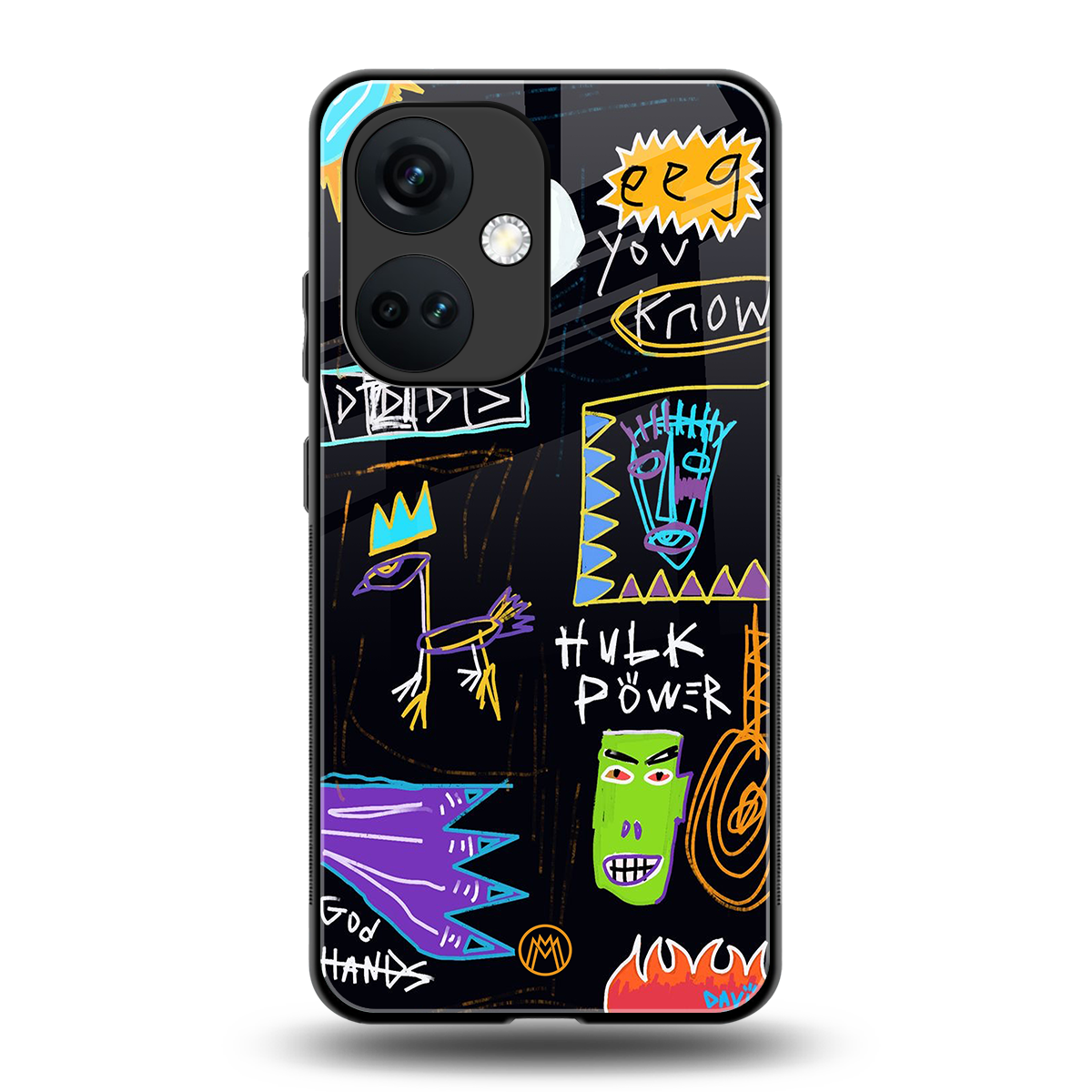 whimsy back phone cover | glass case for oneplus nord ce 3