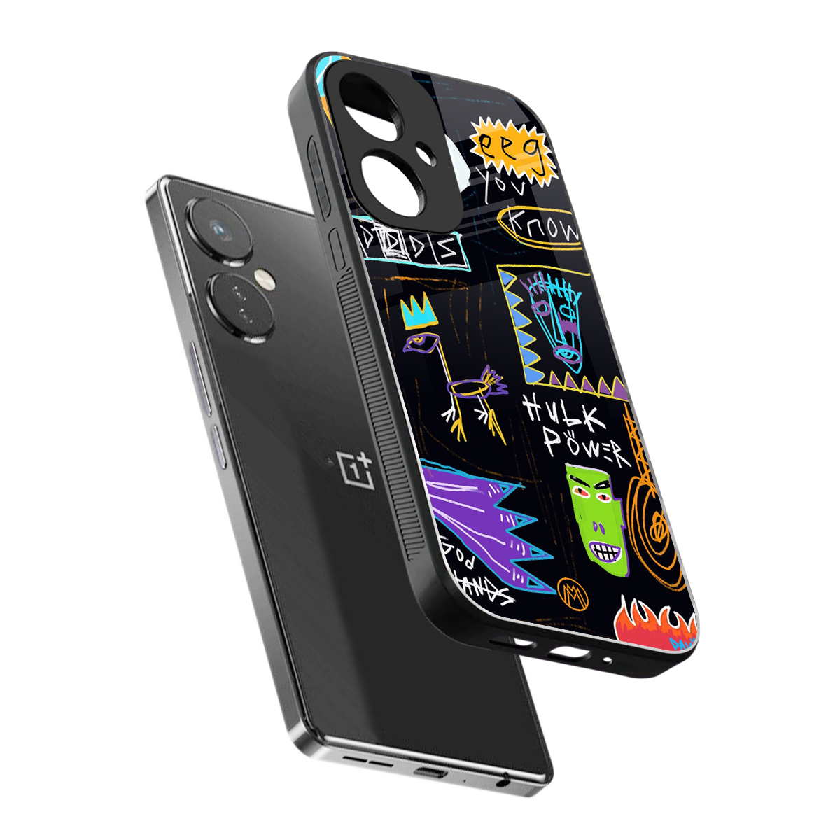 whimsy back phone cover | glass case for oneplus nord ce 3