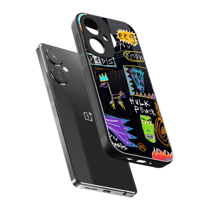 whimsy back phone cover | glass case for oneplus nord ce 3