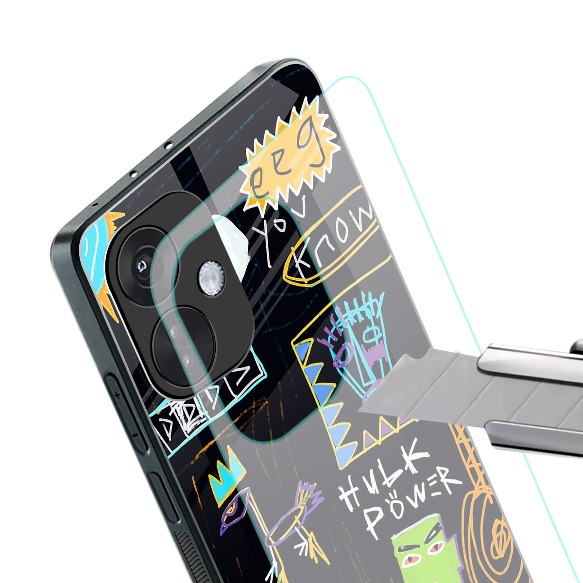 whimsy back phone cover | glass case for oneplus nord ce 3