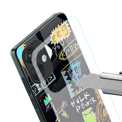 whimsy back phone cover | glass case for oneplus nord ce 3