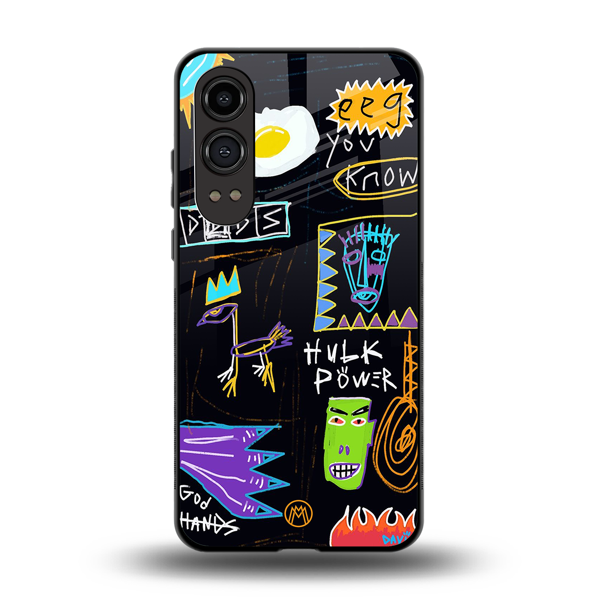whimsy back phone cover | glass case for oneplus nord ce 4 lite