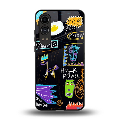 whimsy back phone cover | glass case for oneplus nord ce 4 lite