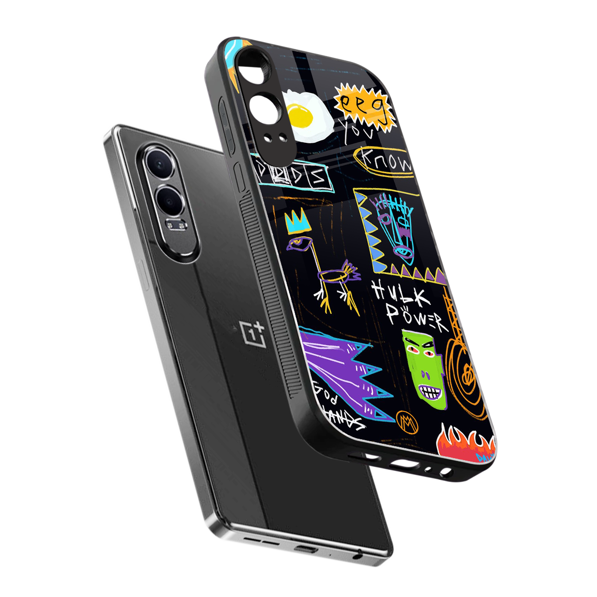 whimsy back phone cover | glass case for oneplus nord ce 4 lite