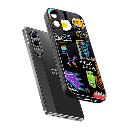 whimsy back phone cover | glass case for oneplus nord ce 4 lite