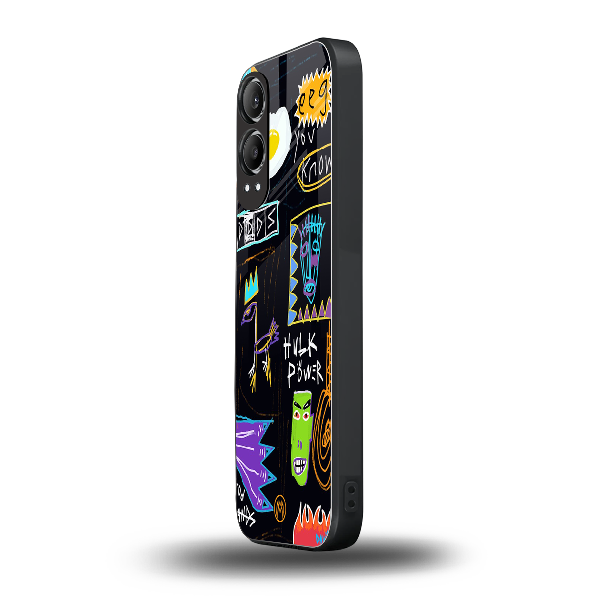 whimsy back phone cover | glass case for oneplus nord ce 4 lite