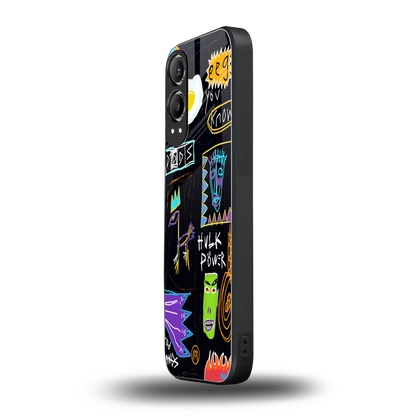 whimsy back phone cover | glass case for oneplus nord ce 4 lite