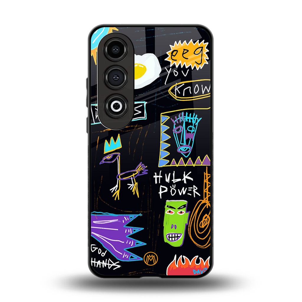 whimsy back phone cover | glass case for oneplus nord ce 4