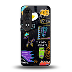 whimsy back phone cover | glass case for oneplus nord ce 4