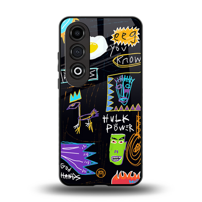 whimsy back phone cover | glass case for oneplus nord ce 4