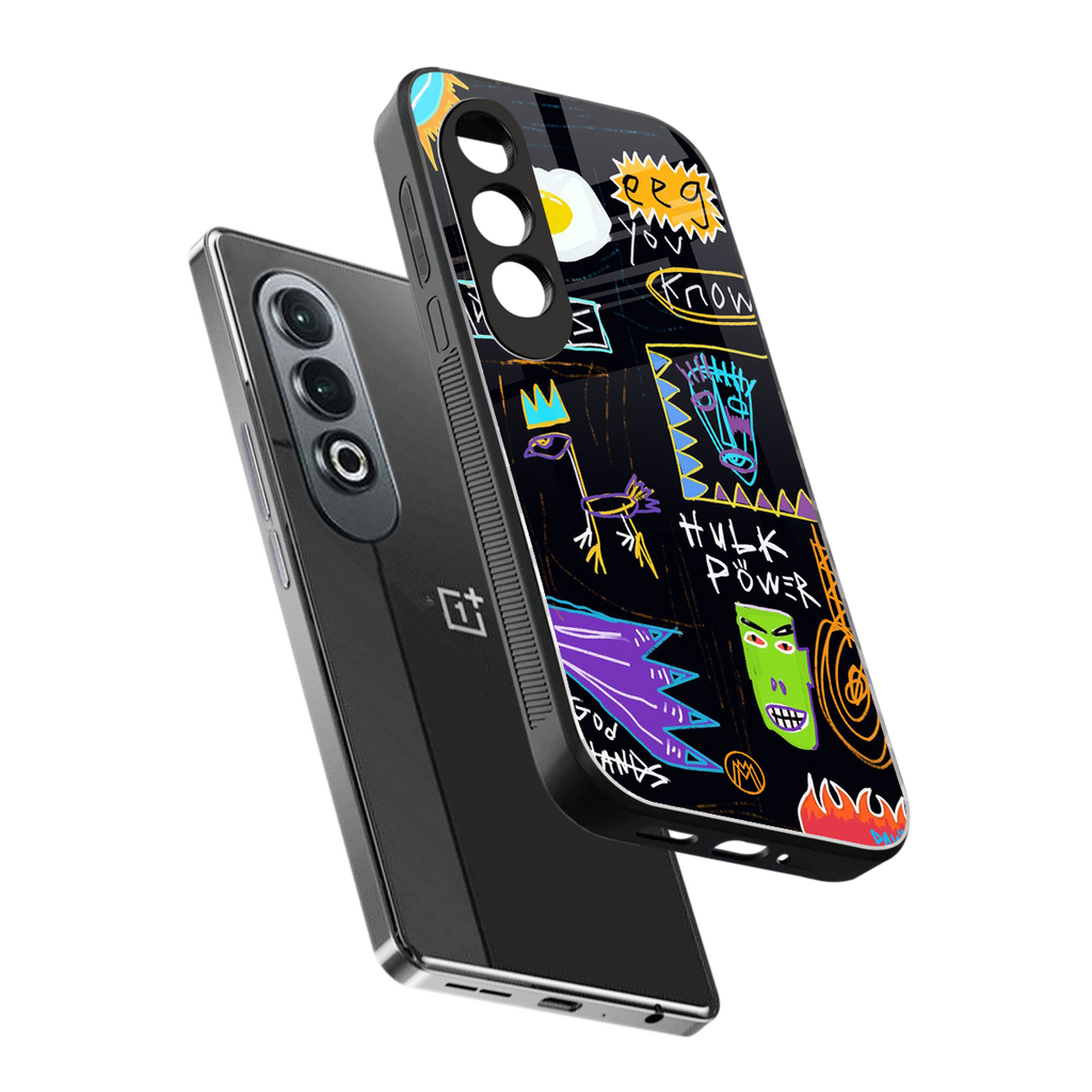 whimsy back phone cover | glass case for oneplus nord ce 4