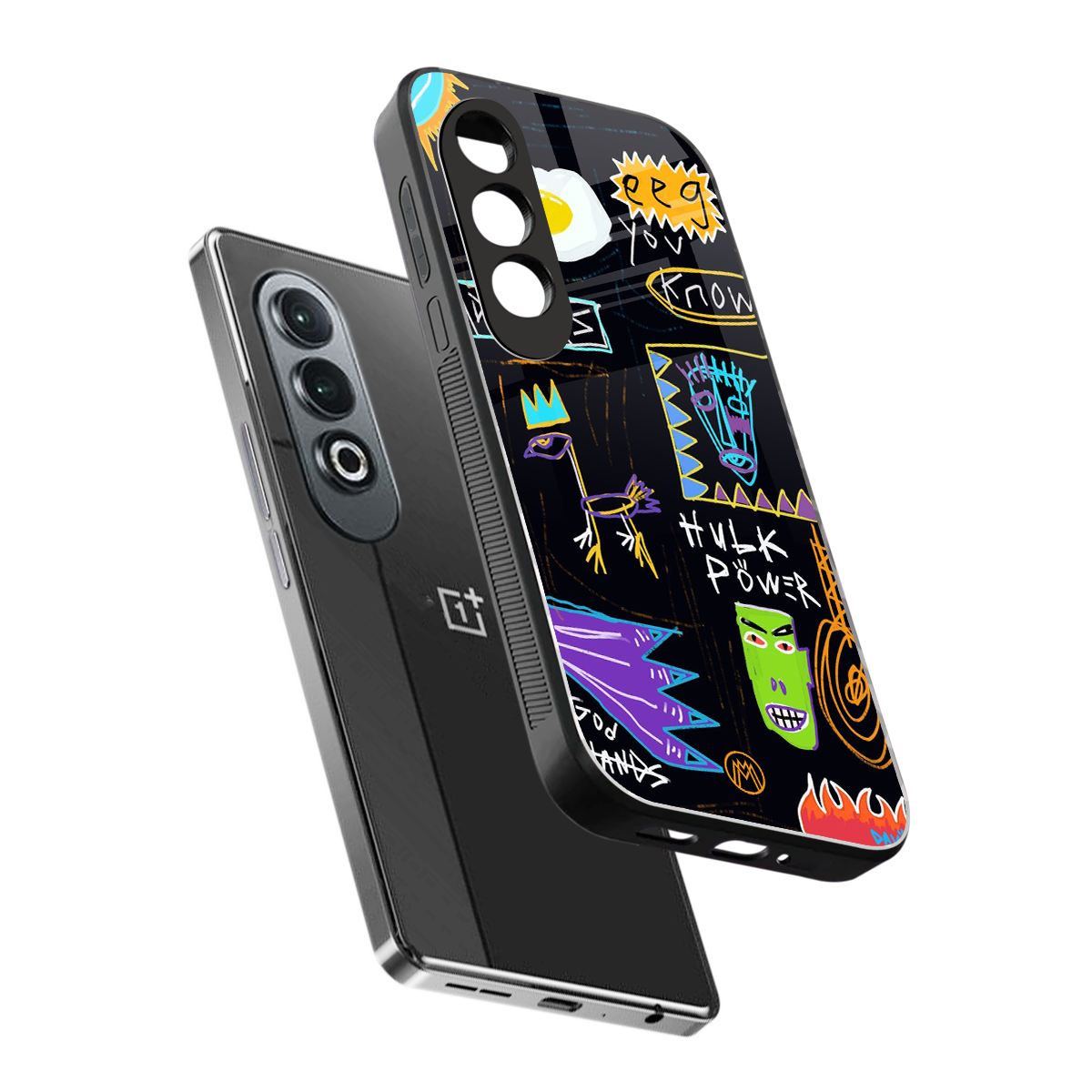 whimsy back phone cover | glass case for oneplus nord ce 4