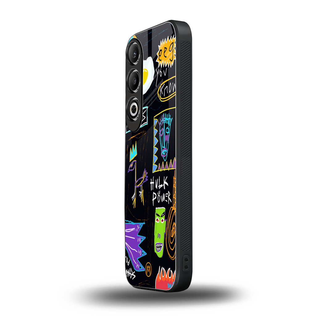 whimsy back phone cover | glass case for oneplus nord ce 4