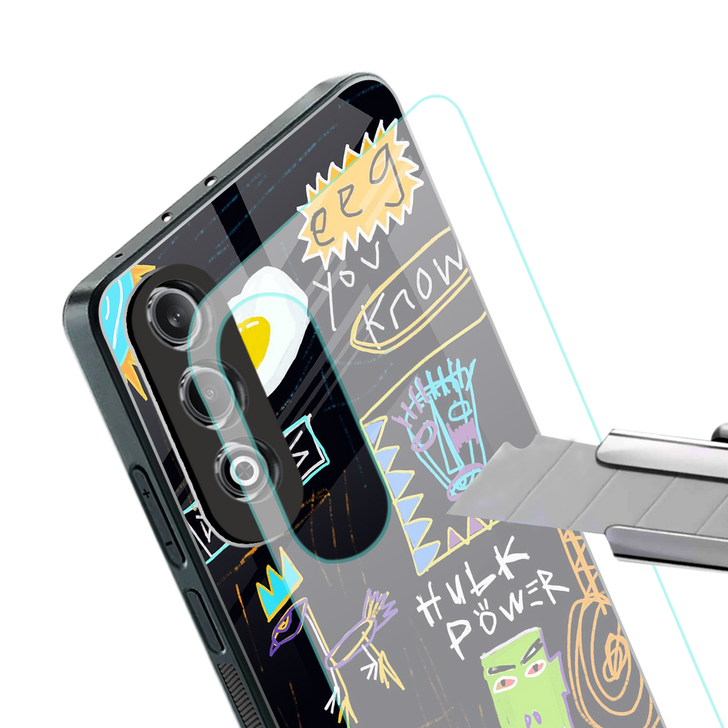 whimsy back phone cover | glass case for oneplus nord ce 4