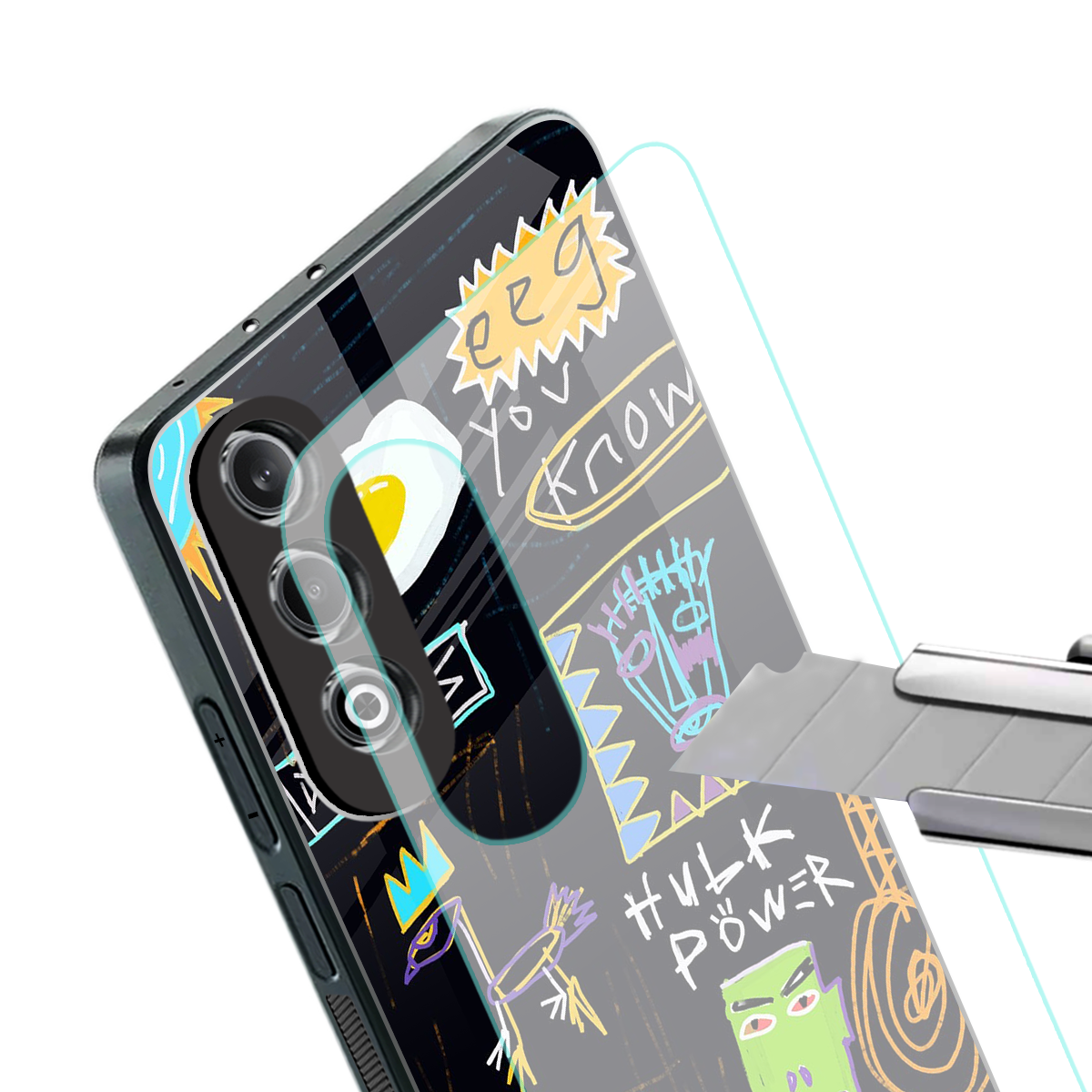 whimsy back phone cover | glass case for oneplus nord ce 4