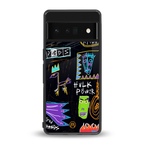 whimsy back phone cover | glass case for google pixel 6 pro