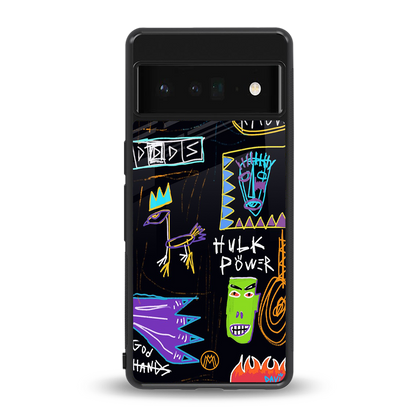 whimsy back phone cover | glass case for google pixel 6 pro