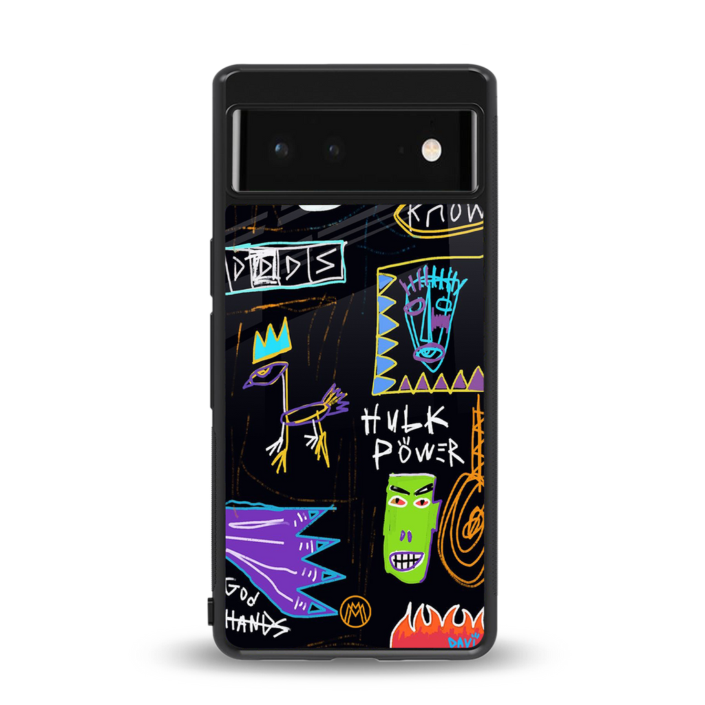 whimsy back phone cover | glass case for Google Pixel 6A