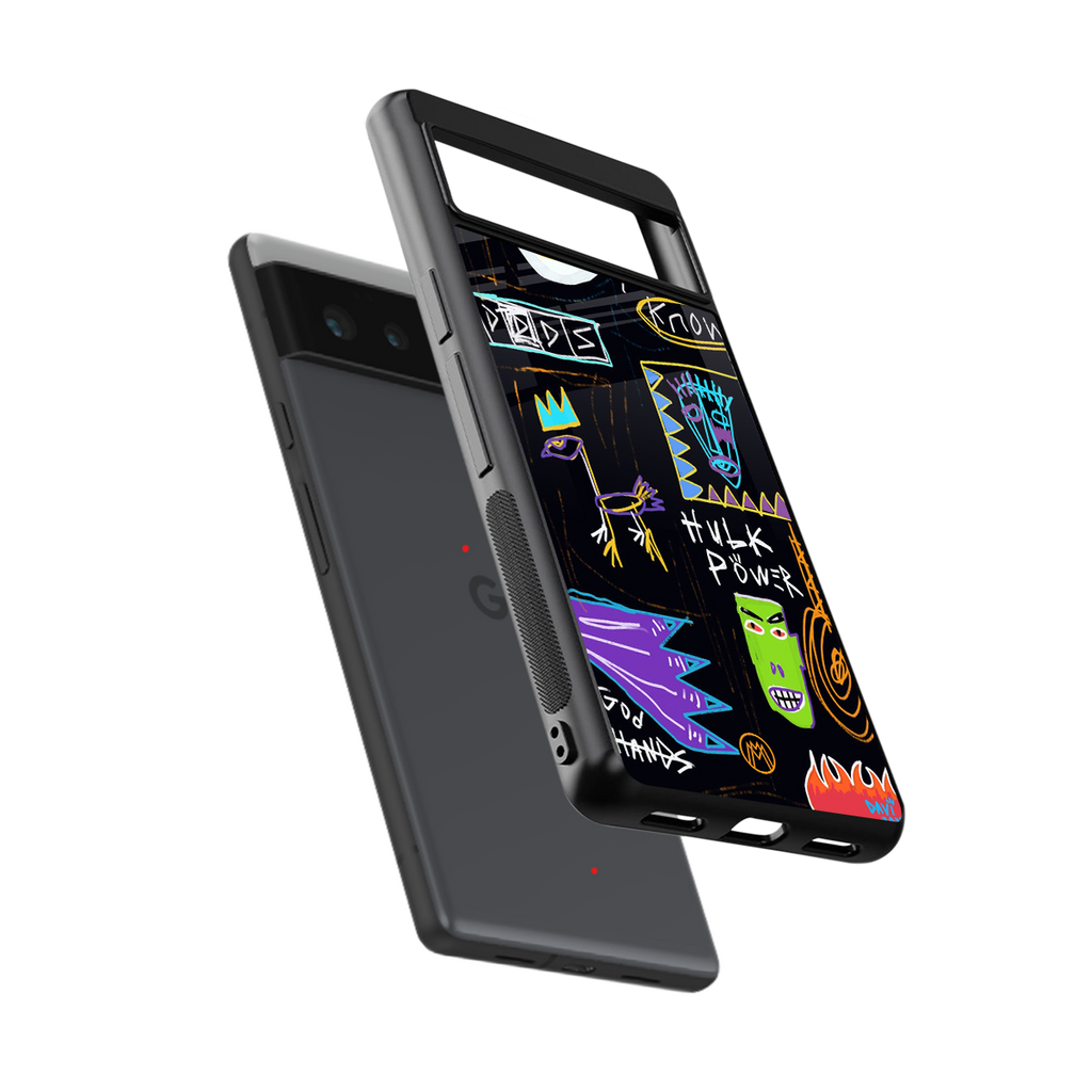 whimsy back phone cover | glass case for google pixel 6
