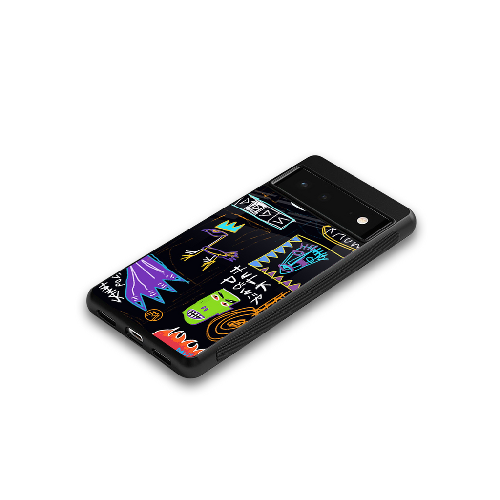 whimsy back phone cover | glass case for google pixel 6