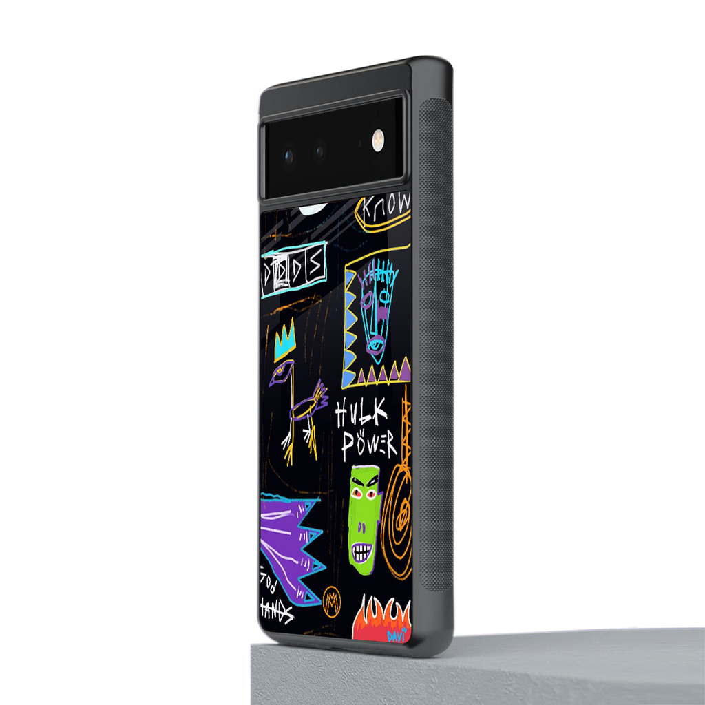 whimsy back phone cover | glass case for google pixel 6