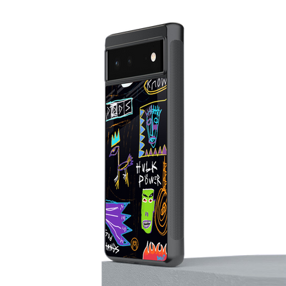 whimsy back phone cover | glass case for Google Pixel 6A