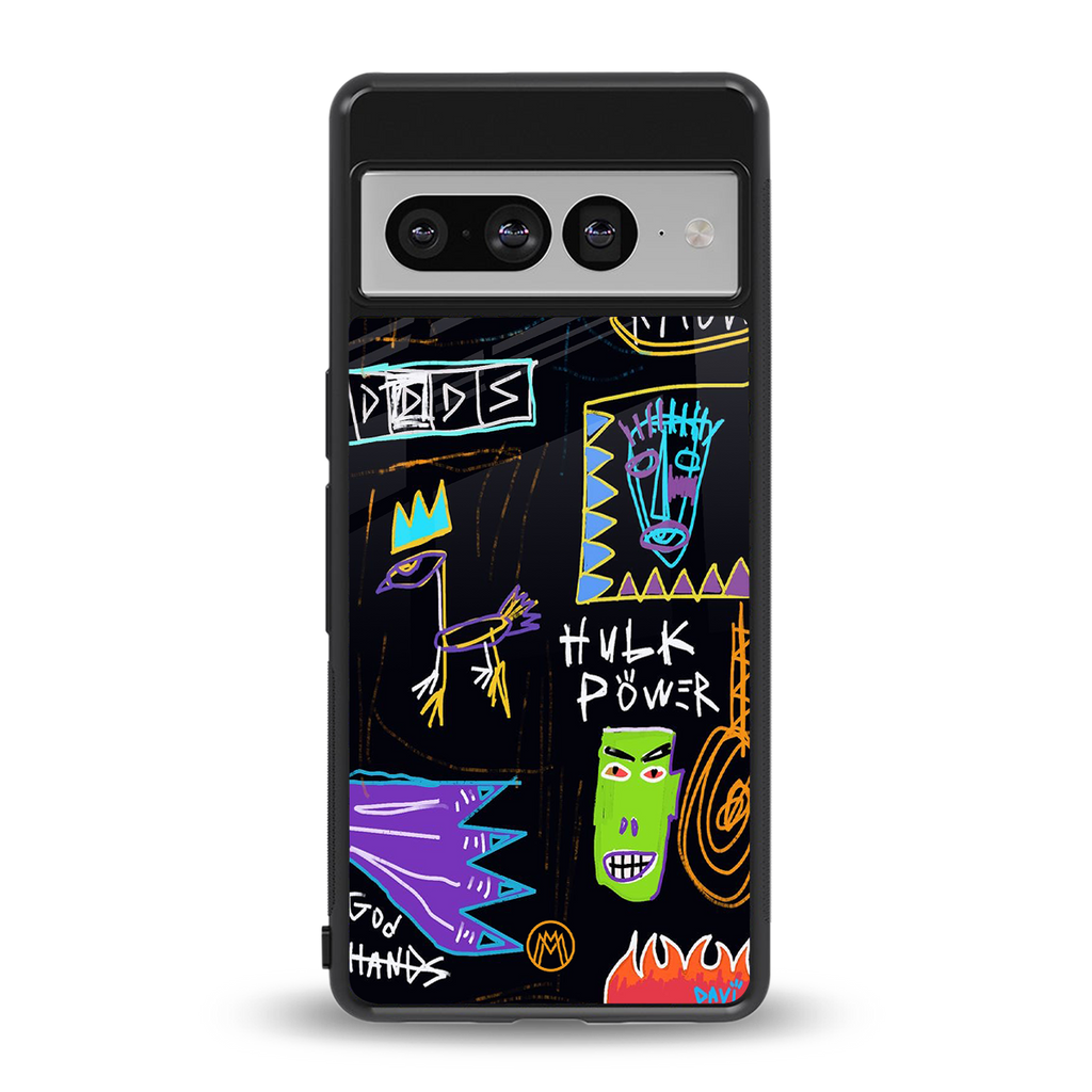 whimsy back phone cover | glass case for google pixel 7 pro