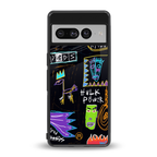 whimsy back phone cover | glass case for google pixel 7 pro