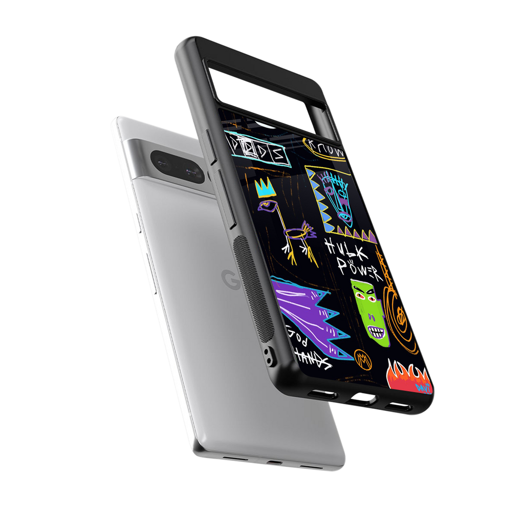 whimsy back phone cover | glass case for google pixel 7 pro