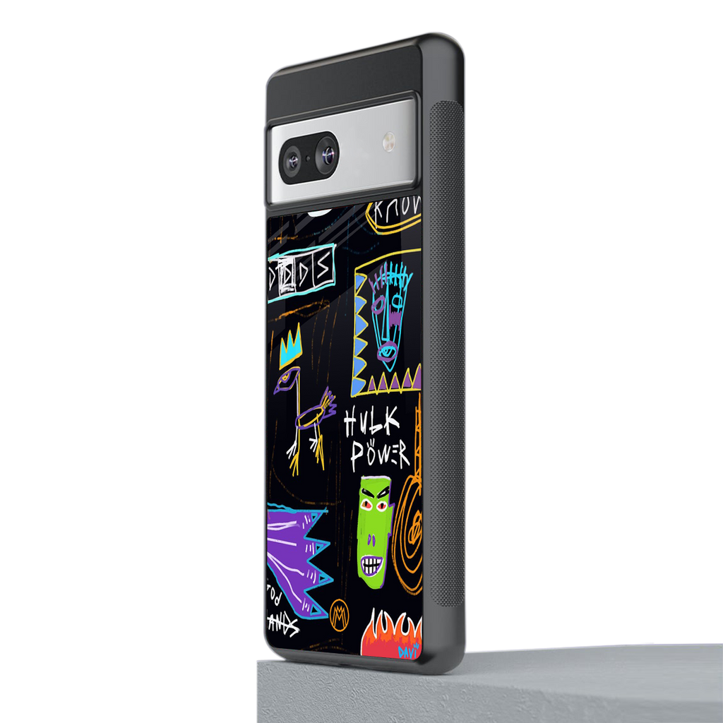 whimsy back phone cover | glass case for Google Pixel 7