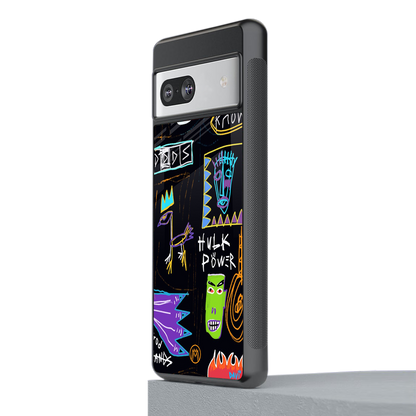 whimsy back phone cover | glass case for Google Pixel 7