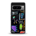 whimsy back phone cover | glass case for google pixel 8 pro